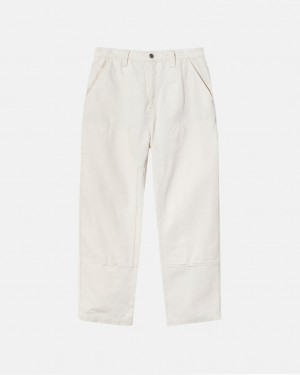 Beige Men's Stussy Work Pant Canvas Pants KSA | JSQ-0688