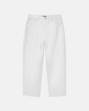 Beige Women's Stussy Big Ol' Jean Overdyed Pants KSA | ZRQ-9066