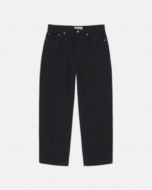 Black Men's Stussy Big Ol' Jean Overdyed Denim KSA | CXR-6704