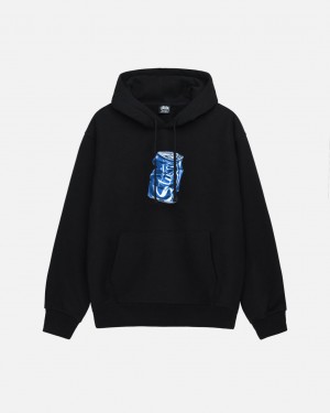 Black Men's Stussy Soda Can Hoodie KSA | KEY-9371