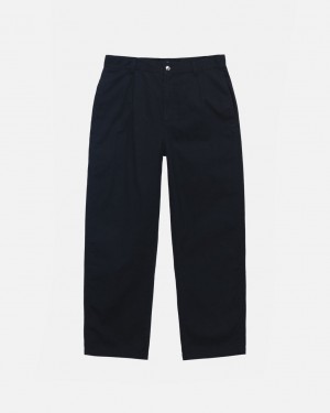 Black Men's Stussy Workgear Trouser Twill Pants KSA | FIF-4652