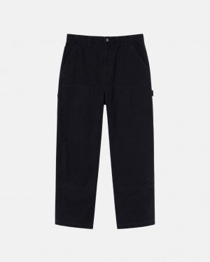 Black Women's Stussy Work Pant Canvas Pants KSA | HON-6633