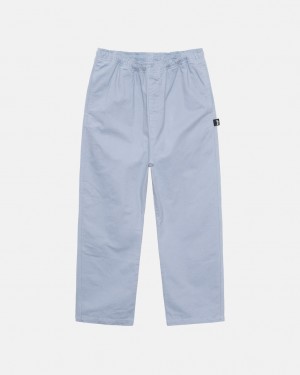 Blue Men's Stussy Brushed Beach Pants KSA | JXX-5236