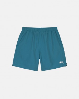 Blue Men's Stussy Stock Water Short Swimwear KSA | VVM-4993