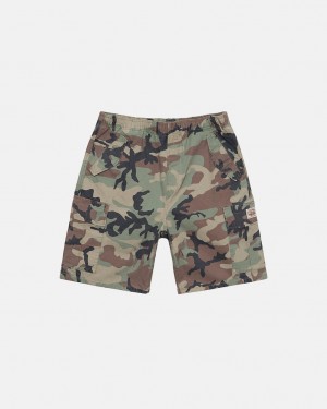 Camo Women's Stussy Ripstop Cargo Beach Shorts KSA | MOS-4609