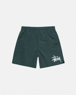 Green Men's Stussy Big Basic Water Short Swimwear KSA | HYL-9089