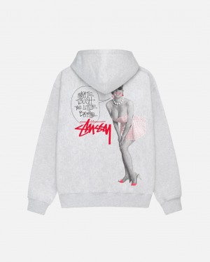 Grey Men's Stussy Skate Tough Hoodie KSA | LKE-5089