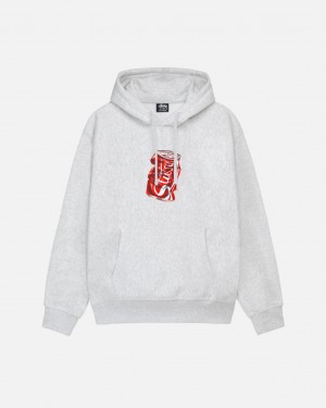 Grey Men's Stussy Soda Can Hoodie KSA | XOO-0356