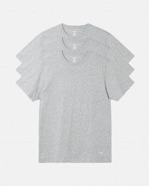 Grey Men's Stussy Stussy Undershirt Shirts KSA | EBD-3883