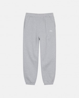 Grey Women's Stussy Stock Logo Sweatpants KSA | NLH-6741