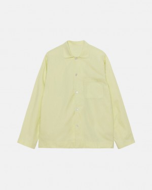 Light Green Women's Stussy Tekla Poplin Pyjama Shirts KSA | VAN-3076