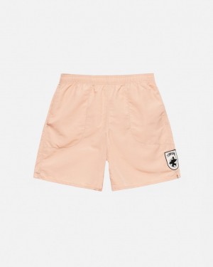 Light Rose Women's Stussy Surfman Patch Water Short Swimwear KSA | SZH-0002