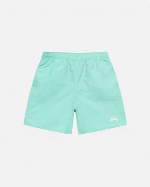 Light Turquoise Men's Stussy Stock Water Short Swimwear KSA | AUX-5099