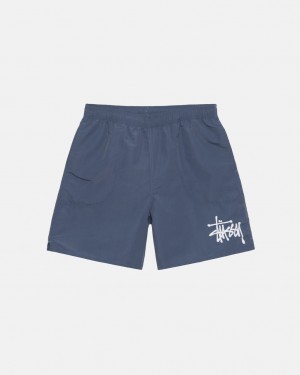 Navy Men's Stussy Water Short Big Basic Shorts KSA | WAQ-0038