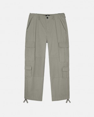 Olive Men's Stussy Surplus Cargo Ripstop Pants KSA | QPY-6755