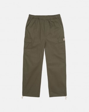 Olive Women's Stussy Ripstop Cargo Beach Pants KSA | ASX-2391