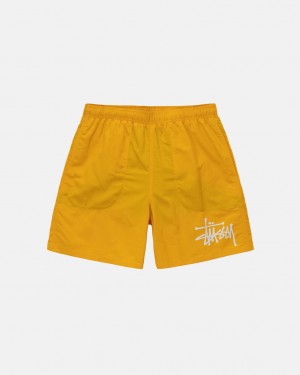 Yellow Men's Stussy Big Basic Water Short Swimwear KSA | YIE-8830