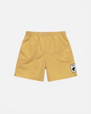 Yellow Men's Stussy Surfman Patch Water Short Swimwear KSA | YEB-9401