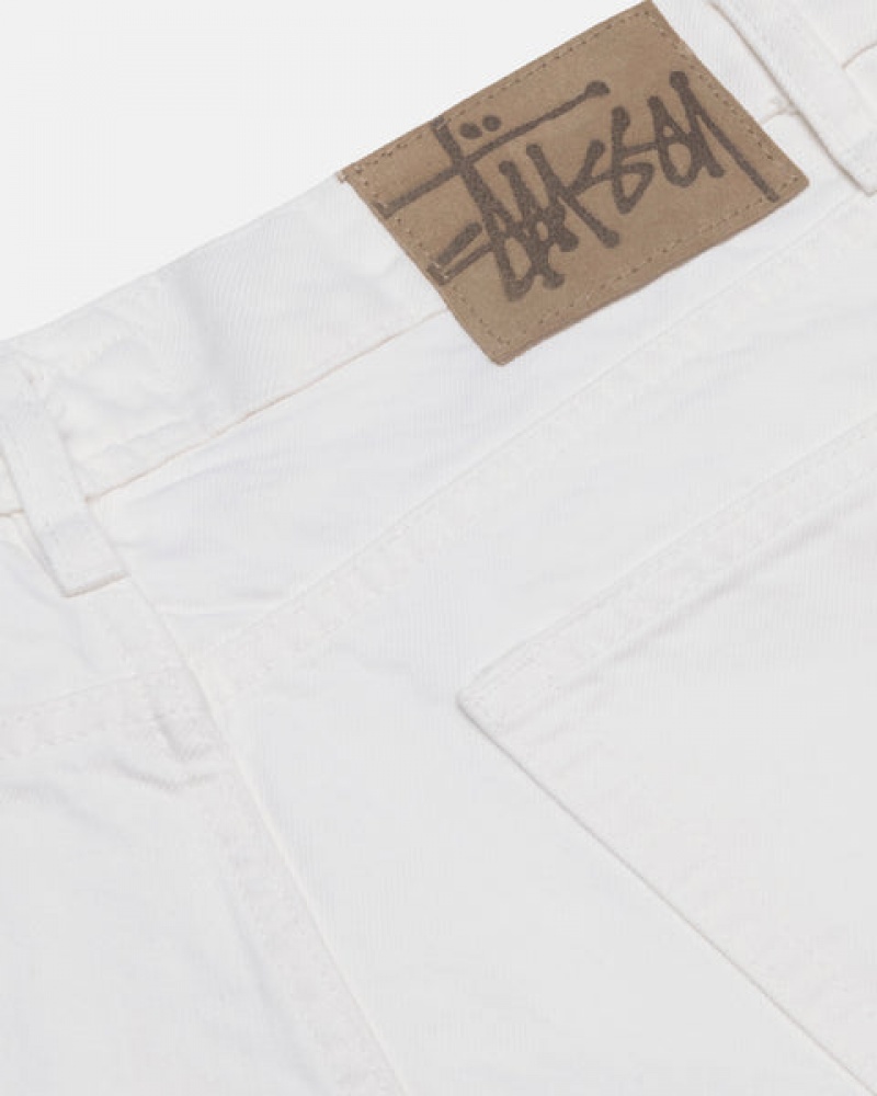 Beige Men's Stussy Big Ol' Jean Overdyed Denim KSA | QHX-9814