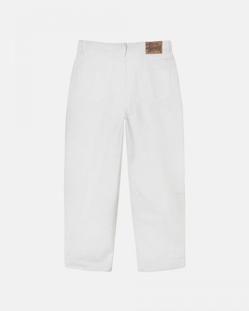 Beige Men's Stussy Big Ol' Jean Overdyed Pants KSA | LUJ-5913