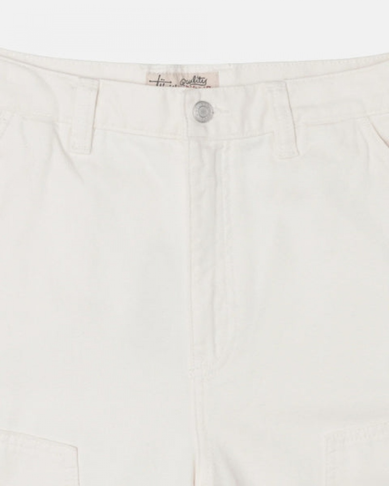 Beige Men's Stussy Work Pant Canvas Pants KSA | JSQ-0688