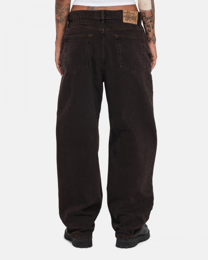 Black Men's Stussy Big Ol' Jean Denim Pants KSA | EGU-1985