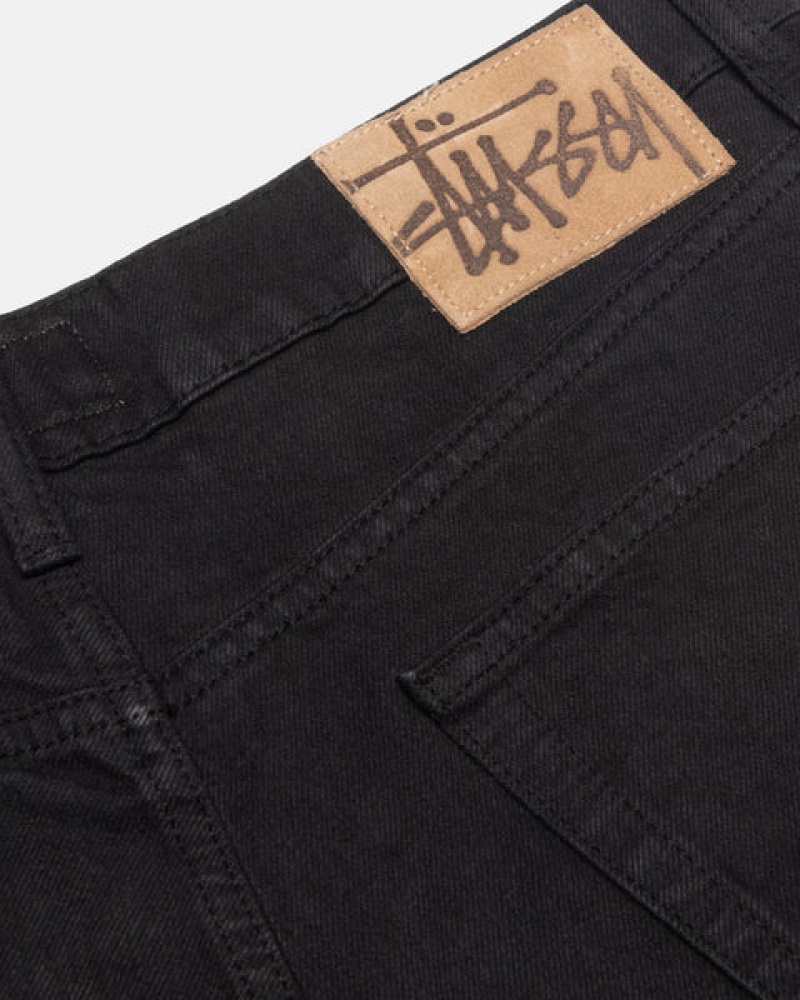 Black Men's Stussy Big Ol' Jean Overdyed Denim KSA | CXR-6704