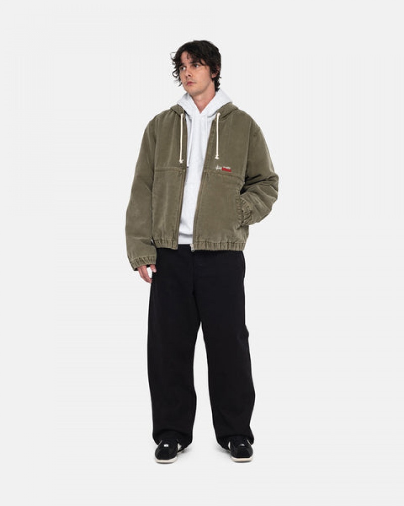 Black Men's Stussy Big Ol' Jean Overdyed Pants KSA | TTZ-4909