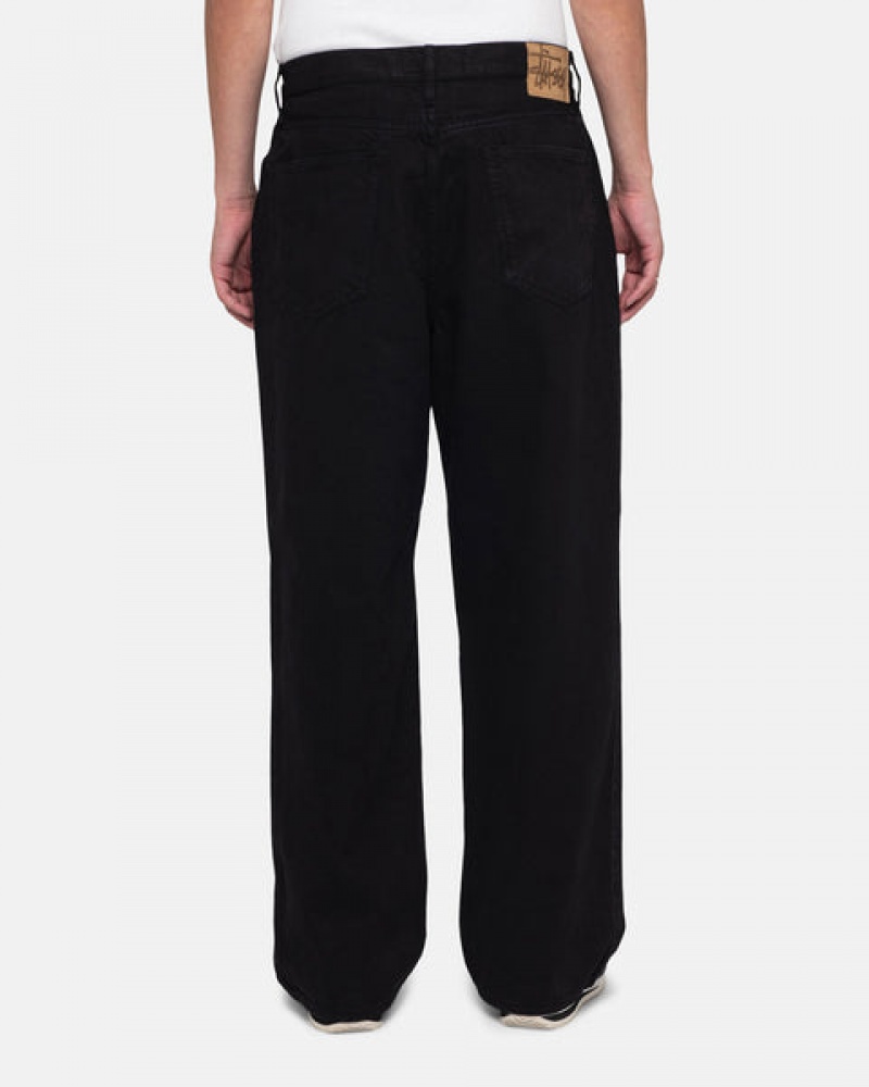 Black Men's Stussy Big Ol' Jean Overdyed Pants KSA | TTZ-4909