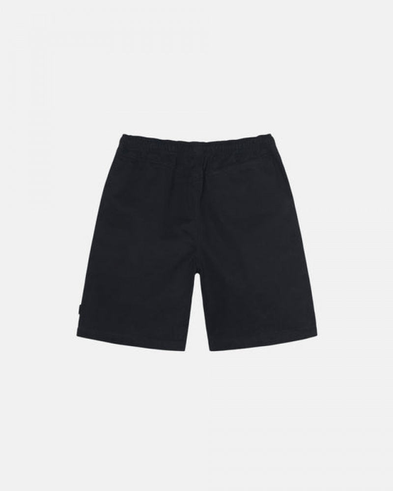 Black Men's Stussy Brushed Beach Shorts KSA | CSN-5678