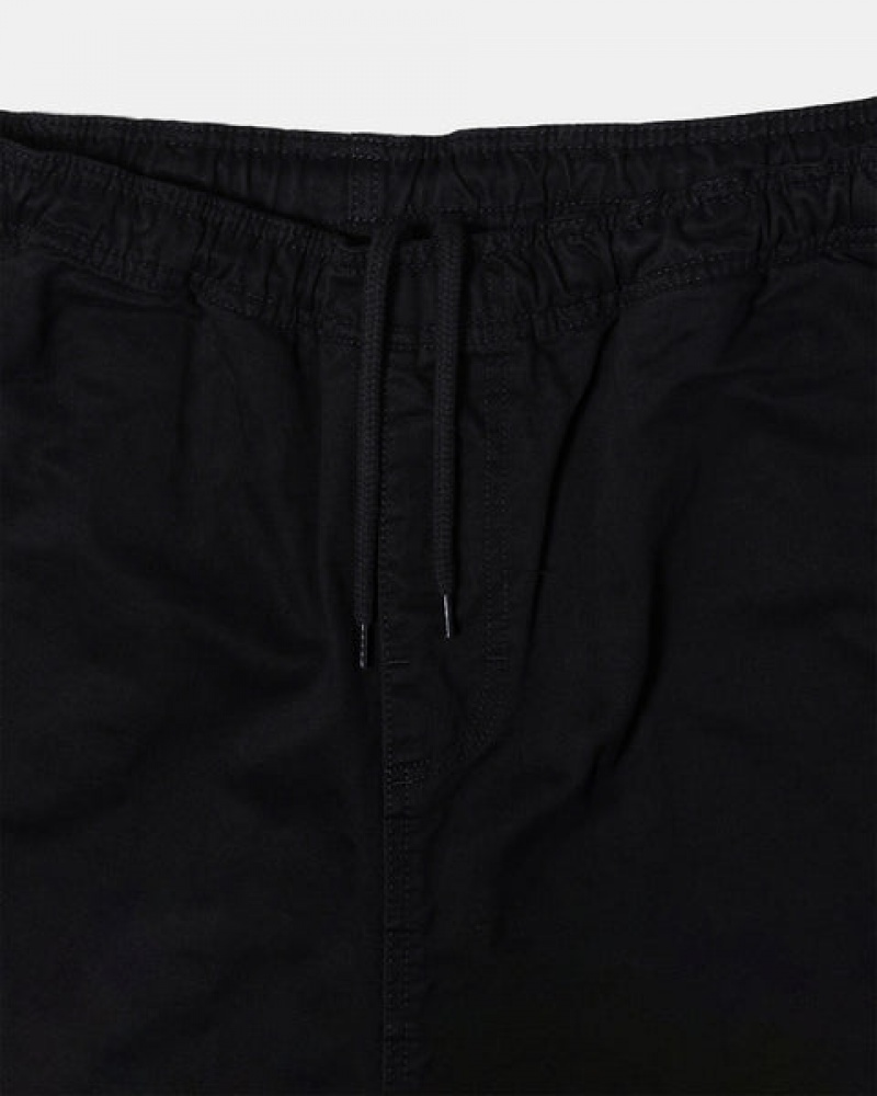 Black Men's Stussy Brushed Beach Shorts KSA | CSN-5678