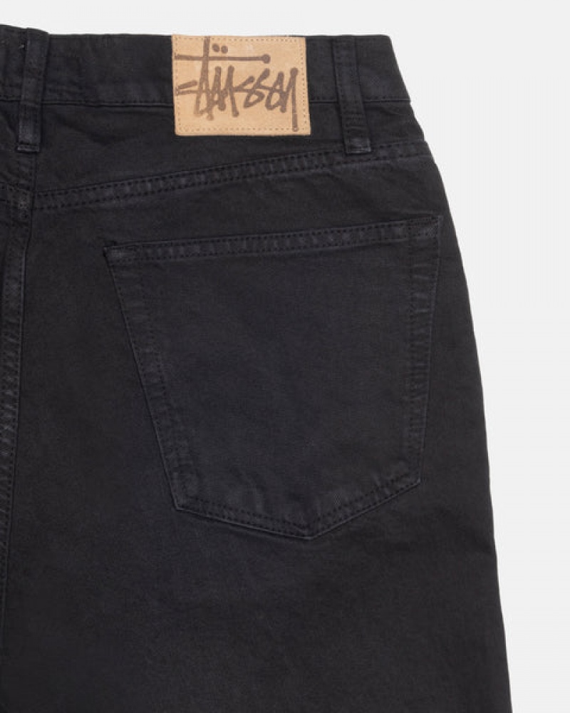 Black Men's Stussy Classic Jean Overdyed Denim KSA | AHS-4416