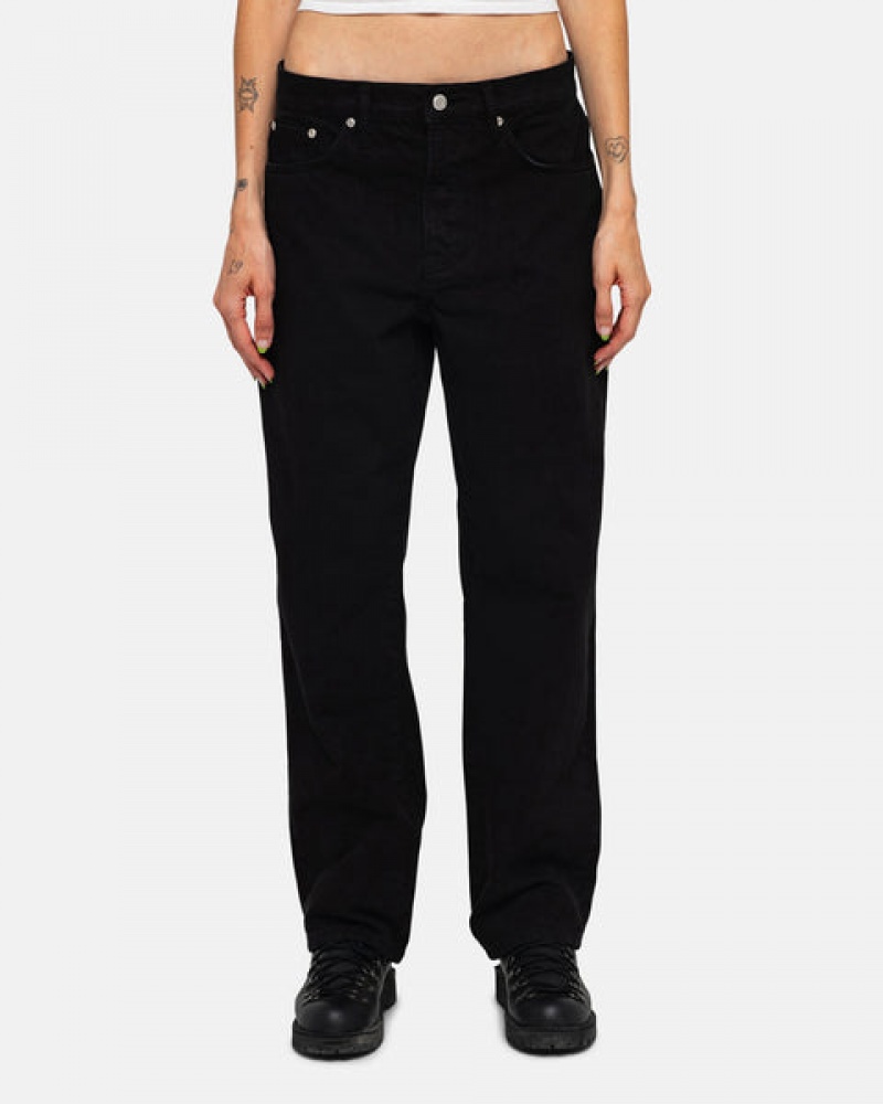 Black Men's Stussy Classic Jean Overdyed Pants KSA | CEX-0587