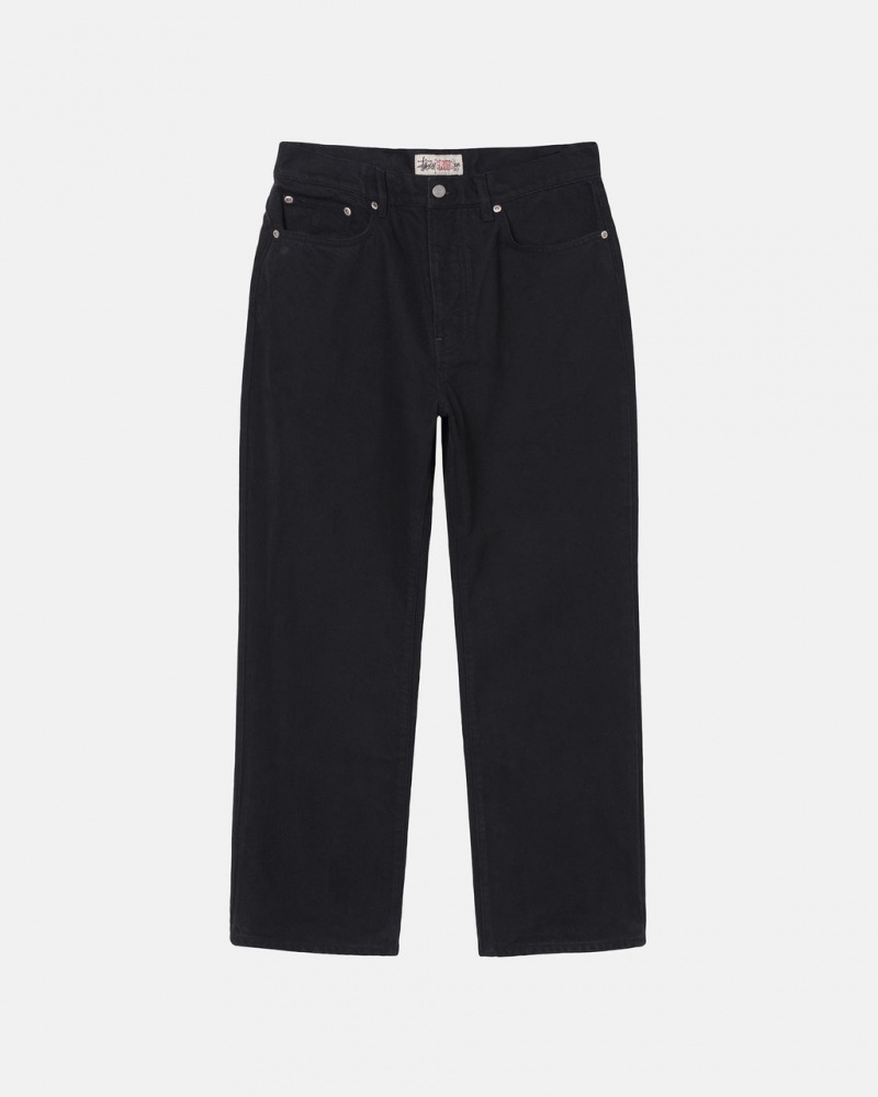 Black Men\'s Stussy Classic Jean Overdyed Pants KSA | CEX-0587