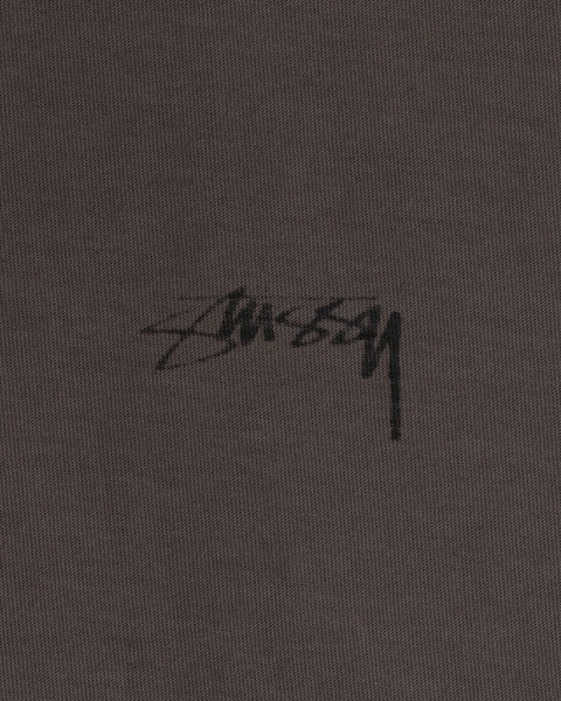 Black Men's Stussy Lazy Ls Tees KSA | CUS-7973