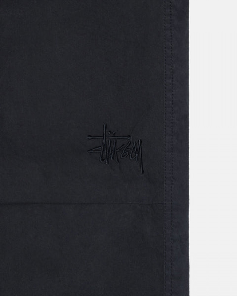 Black Men's Stussy Nyco Over Trousers Pants KSA | OTH-6604