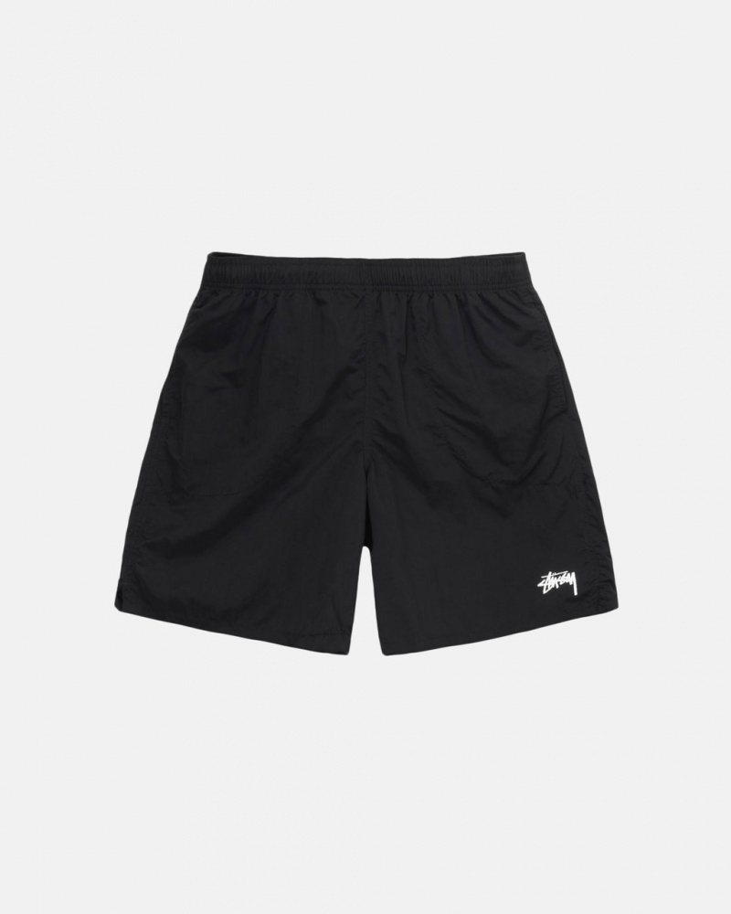 Black Men\'s Stussy Water Short Stock Shorts KSA | QKV-6898