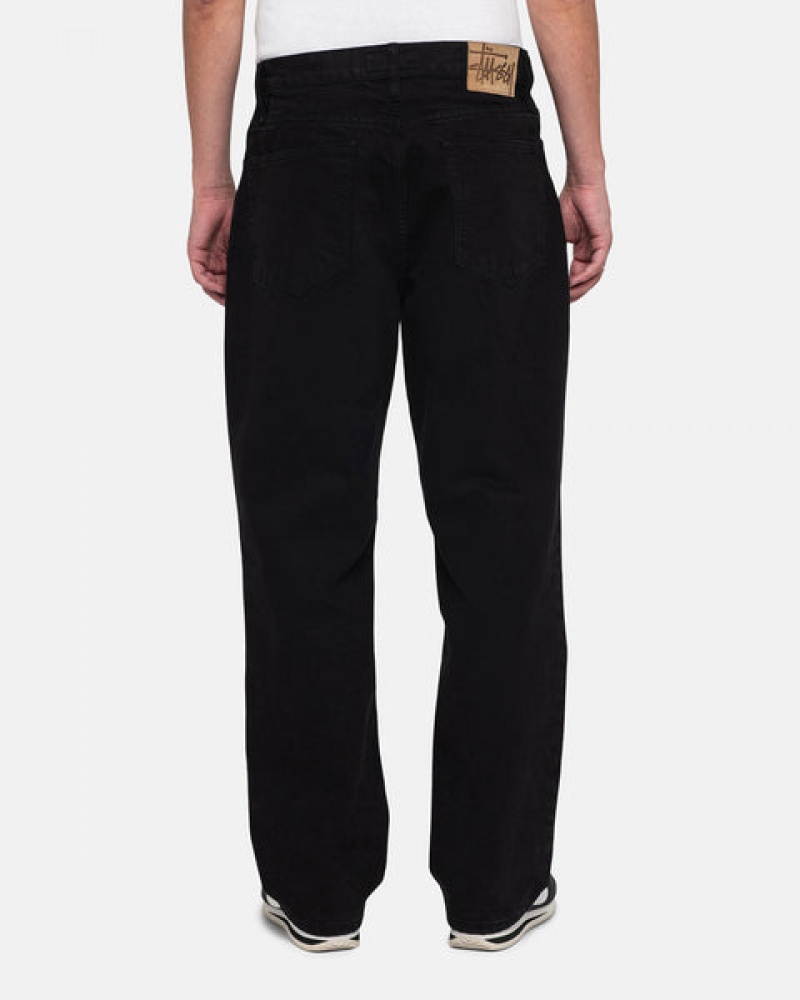 Black Women's Stussy Classic Jean Overdyed Pants KSA | DWG-6461