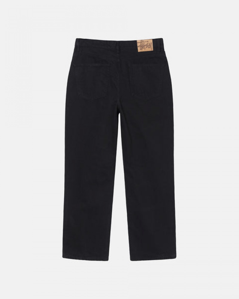 Black Women's Stussy Classic Jean Overdyed Pants KSA | DWG-6461