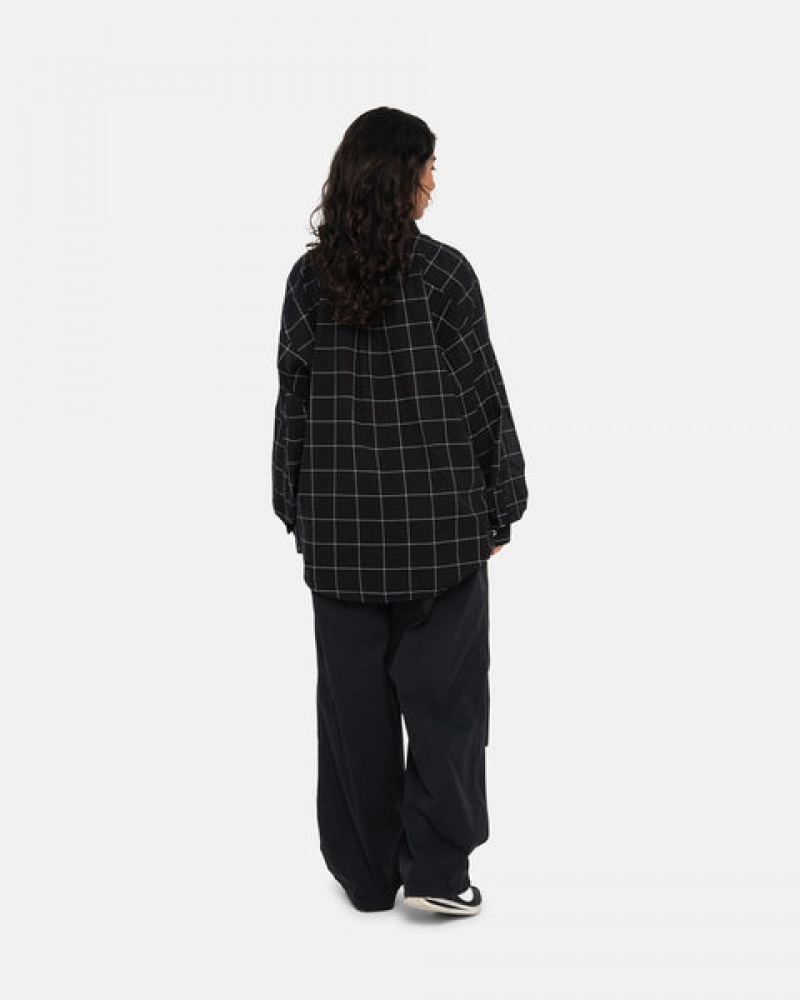 Black Women's Stussy Light Weight Classic Shirts KSA | RBS-7003