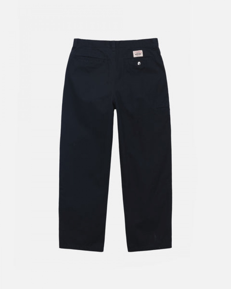 Black Women's Stussy Workgear Trouser Twill Pants KSA | LHR-8092