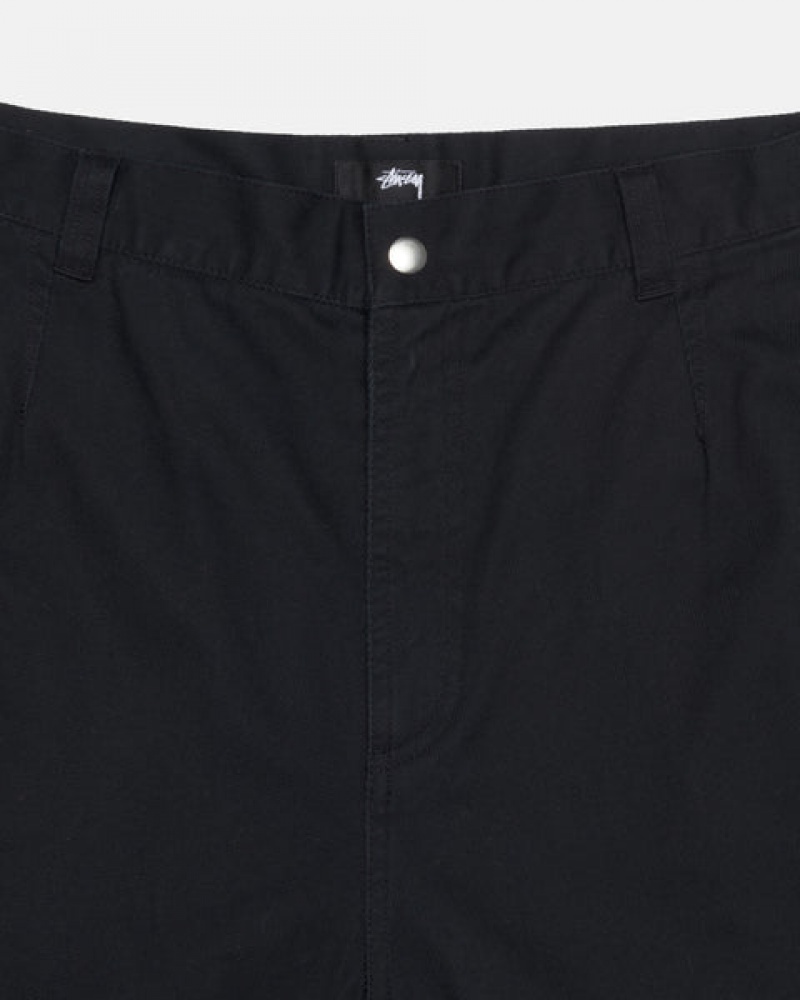 Black Women's Stussy Workgear Trouser Twill Pants KSA | LHR-8092