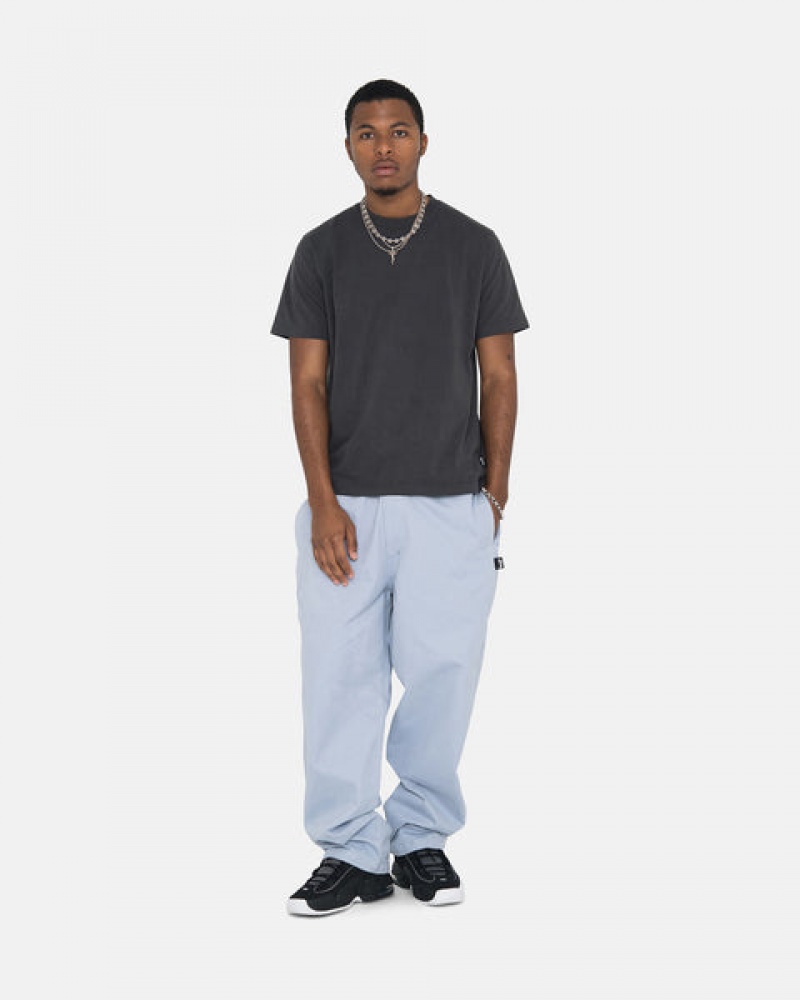 Blue Men's Stussy Brushed Beach Pants KSA | JXX-5236