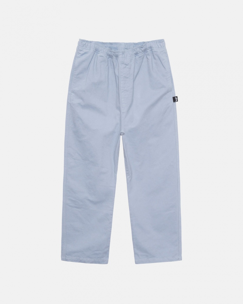 Blue Men\'s Stussy Brushed Beach Pants KSA | JXX-5236