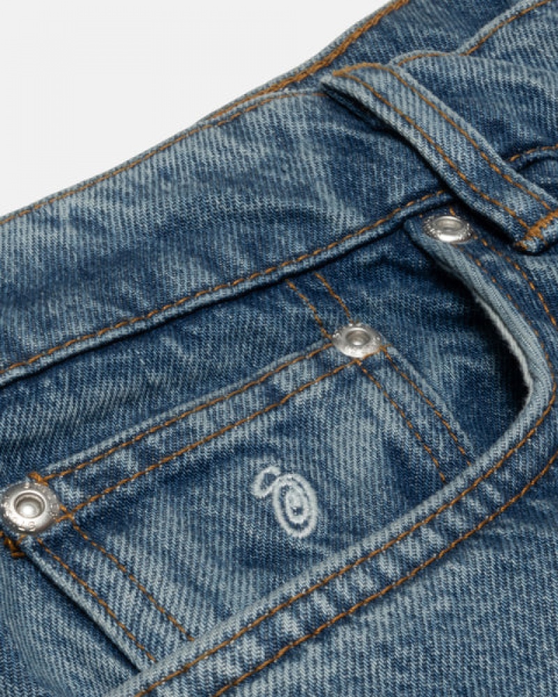 Blue Men's Stussy Classic Jean Denim KSA | ZRD-4319