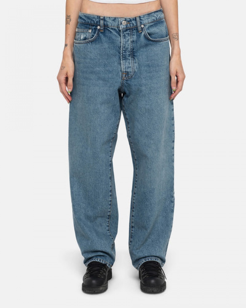 Blue Women's Stussy Classic Jean Denim Pants KSA | LJJ-2709