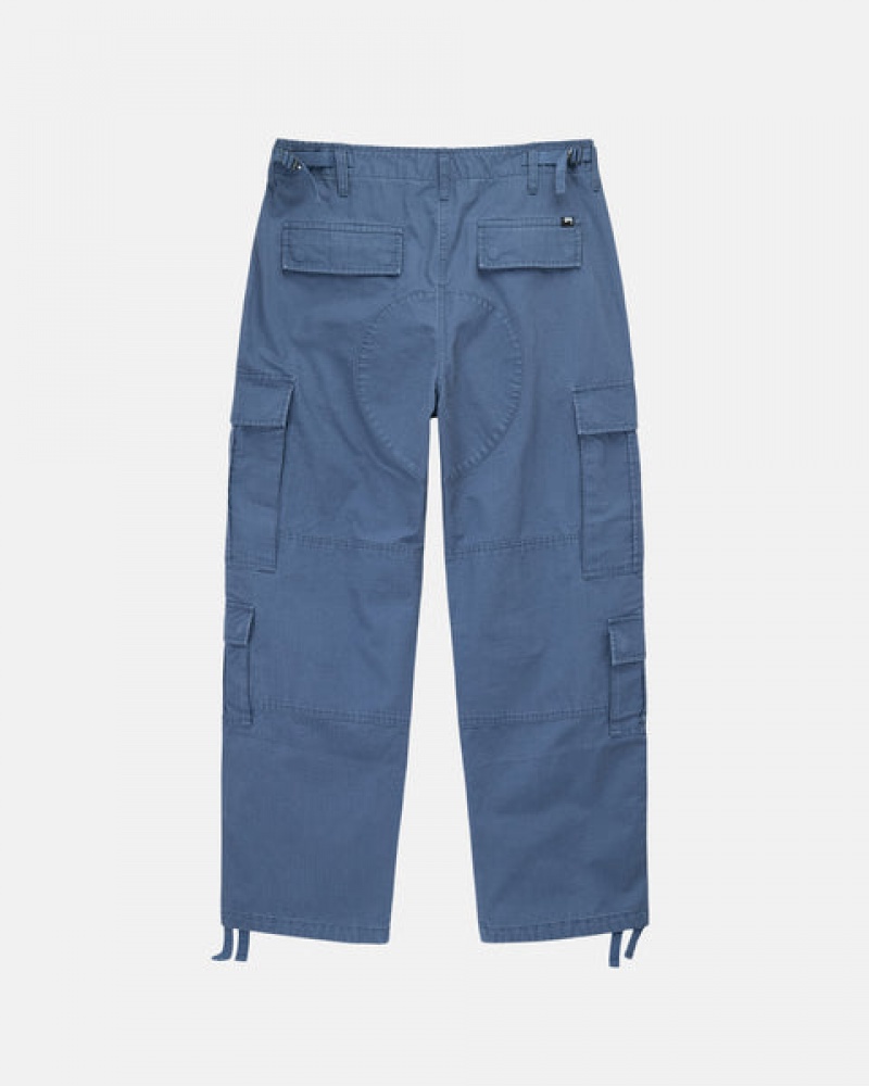 Blue Women's Stussy Ripstop Surplus Cargo Pants KSA | FLR-4071