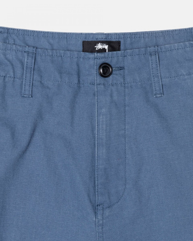 Blue Women's Stussy Ripstop Surplus Cargo Pants KSA | FLR-4071