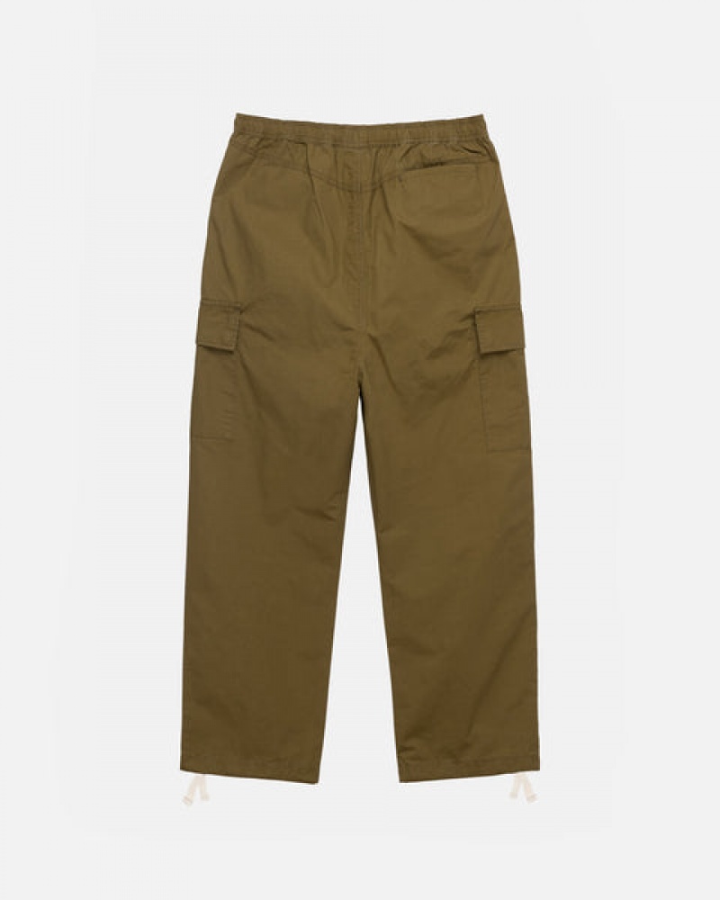 Brown Men's Stussy Beach Pant Ripstop Cargo Pants KSA | WXA-1652