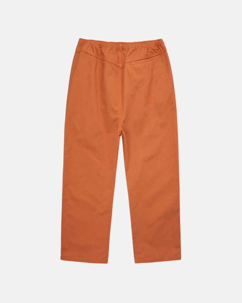 Brown Men's Stussy Brushed Beach Pants KSA | HAU-4313